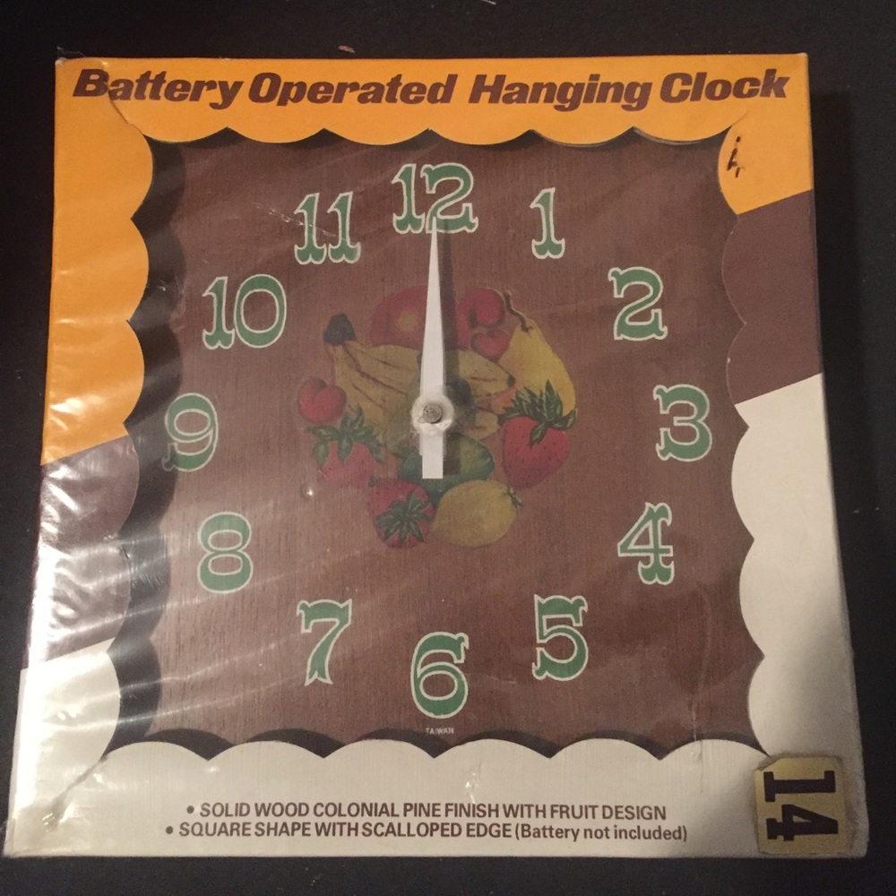 New, Battery Operated Hanging Clock